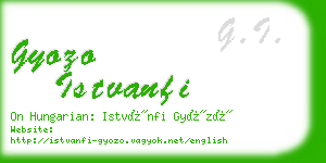 gyozo istvanfi business card